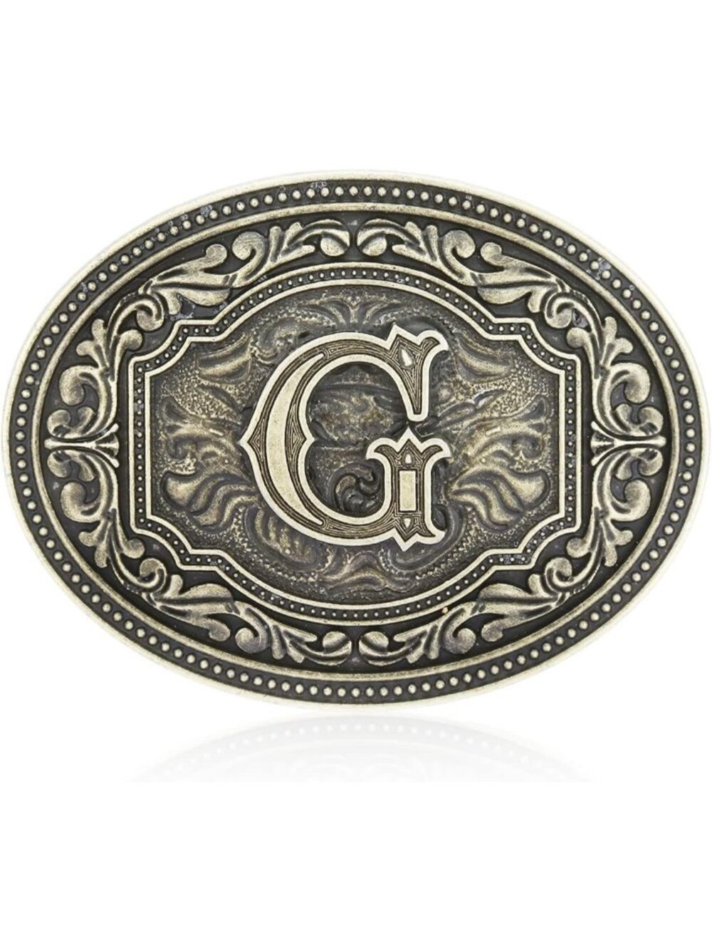 Unisex G Imported Western Belt Buckle Initial Letters Cowboy Rodeo